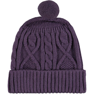 Maddy Knit Hat- Purple