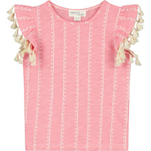 Load image into Gallery viewer, Tassel Sleeve Tee in Essaouira
