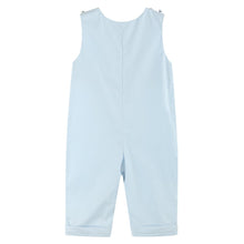 Load image into Gallery viewer, Pumpkin Smocked Overalls- Blue