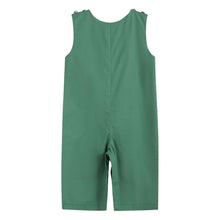 Load image into Gallery viewer, Santa Car Christmas Smocked Overalls- Green
