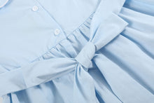 Load image into Gallery viewer, Nativity Smocked Dress- Light Blue