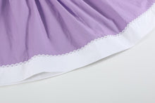 Load image into Gallery viewer, Purple Easter Bunny Smocked Bishop Dress