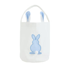 Load image into Gallery viewer, Blue Gingham Easter Bunny Basket
