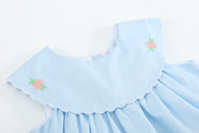Load image into Gallery viewer, Light Blue Bunny and Flowers Dress