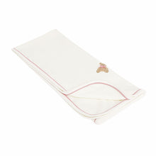 Load image into Gallery viewer, Bear Hug Receiving Blanket- Dusty Rose