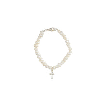 Load image into Gallery viewer, Silver Boxed Cross Bracelet