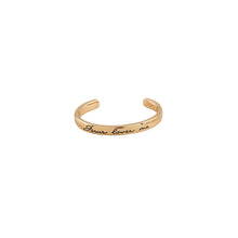 Load image into Gallery viewer, Gold Jesus Loves Me Cuff