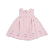 Load image into Gallery viewer, Muslin Lotus Petal Collar Dress Set