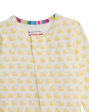 Load image into Gallery viewer, Yellow Duck Organic Cotton Footie