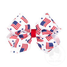 Load image into Gallery viewer, American Flag Print Bow