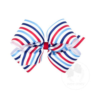 Americana Stripe Bow