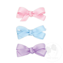 Load image into Gallery viewer, Baby Satin Bows w/ Knot Wrap- 3 Pack