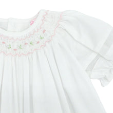 Load image into Gallery viewer, Smocked Daygown w/ Viole Insert