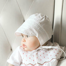 Load image into Gallery viewer, Boys Smocked Bonnet