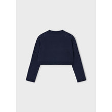 Load image into Gallery viewer, Open-Front Bow Cardigan- Navy