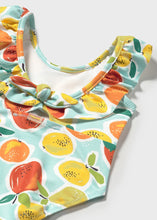 Load image into Gallery viewer, Citrus Squeeze Printed Swimsuit- Aqua
