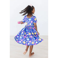 Load image into Gallery viewer, Floral Frenzy SS Pocket Twirl Dress