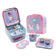 Load image into Gallery viewer, Rainbow Fairy 7pc Tin Tea Set