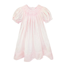 Load image into Gallery viewer, Rose Smocked Dress w/ Bonnet- Pink