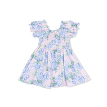 Load image into Gallery viewer, Hydrangeas Smocked Twirly Dress Set