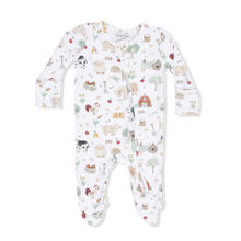 Load image into Gallery viewer, Cute Farm Animals 2 Way Zipper Footie