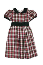 Load image into Gallery viewer, Holiday Plaid Dress - Ivory / Green