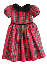 Load image into Gallery viewer, Red Holiday Plaid Dress w/ Collar