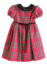 Load image into Gallery viewer, Red Holiday Plaid Dress w/ Collar