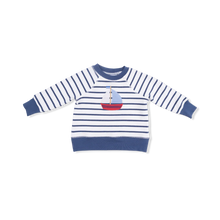 Load image into Gallery viewer, Bubbly Sailboat French Terry Raglan Sweatshirt