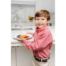 Load image into Gallery viewer, Dean's List Dress Shirt- Richmond Red Mini Gingham/Richmond Red