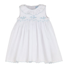 Load image into Gallery viewer, Smocked Feston Dress in Blue
