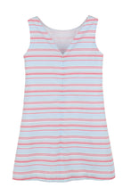 Load image into Gallery viewer, Stripe Dotted Shift Dress- Blue