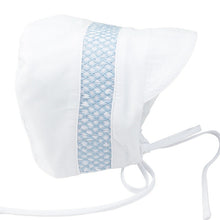 Load image into Gallery viewer, Boys Smocked Bonnet