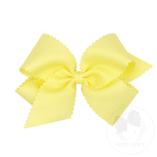 Load image into Gallery viewer, King Scalloped Edge Grosgrain Bow - more colors