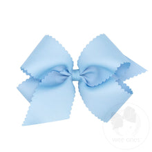 Load image into Gallery viewer, King Scalloped Edge Grosgrain Bow - more colors