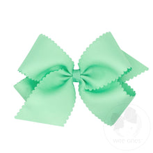 Load image into Gallery viewer, King Scalloped Edge Grosgrain Bow - more colors