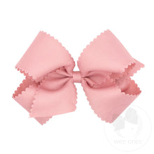 Load image into Gallery viewer, King Scalloped Edge Grosgrain Bow - more colors