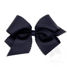 Load image into Gallery viewer, King Scalloped Edge Grosgrain Bow - more colors