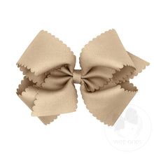 Load image into Gallery viewer, King Scalloped Edge Grosgrain Bow - more colors
