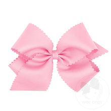 Load image into Gallery viewer, King Scalloped Edge Grosgrain Bow - more colors
