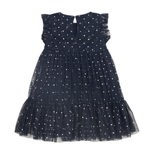 Load image into Gallery viewer, Black Iris Tiered Mesh Dress