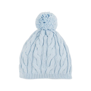 Collins Cable Knit Hat- Buckhead Blue