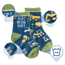 Load image into Gallery viewer, Construction Toddler Socks