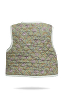 Load image into Gallery viewer, Dress Set w/ Vest & Bag- Sage Floral/Off-White