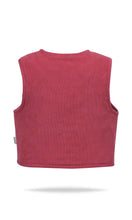 Load image into Gallery viewer, Dress Set w/ Rev Vest & Bag- Sage Floral/Red