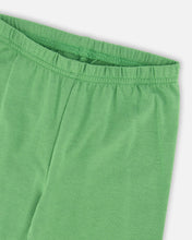 Load image into Gallery viewer, Organic Jersey Capri Leggings- Shamrock