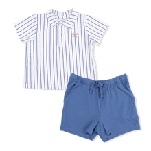 Load image into Gallery viewer, Baseball Stripe Polo Set