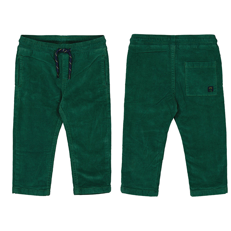 Micro-cord Lined Trousers- Green