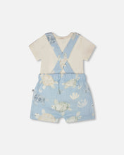 Load image into Gallery viewer, Turtles Print Onesie & Shortall Set