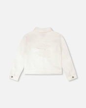 Load image into Gallery viewer, White Jean Jacket w/ Embroidery